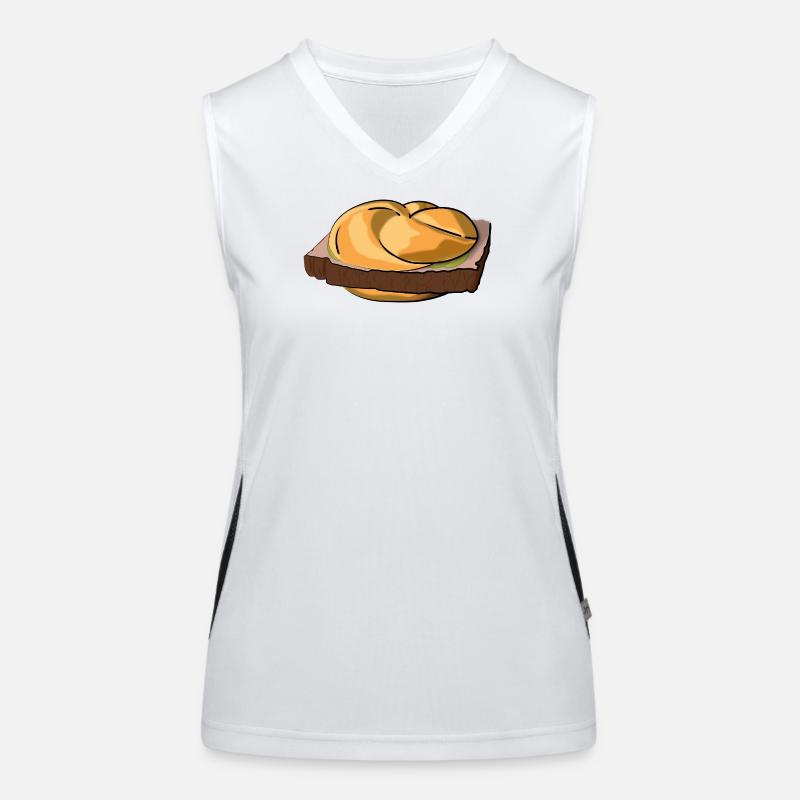 Leberkässemmel mit extra Style. Funktionelles Kontrast-Tank Top für Frauen