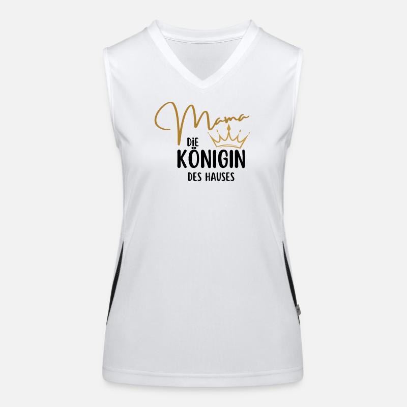 Mama Queen – Elegantes Krönchen-Design | Muttertag Funktionelles Kontrast-Tank Top für Frauen