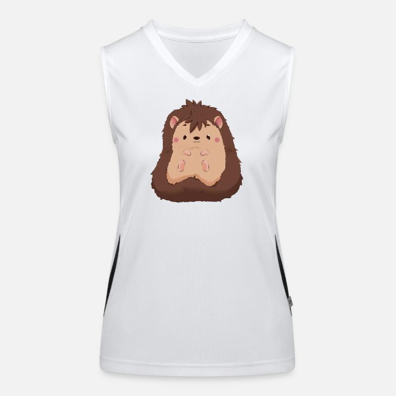 Igel Funktionelles Kontrast-Tank Top für Frauen