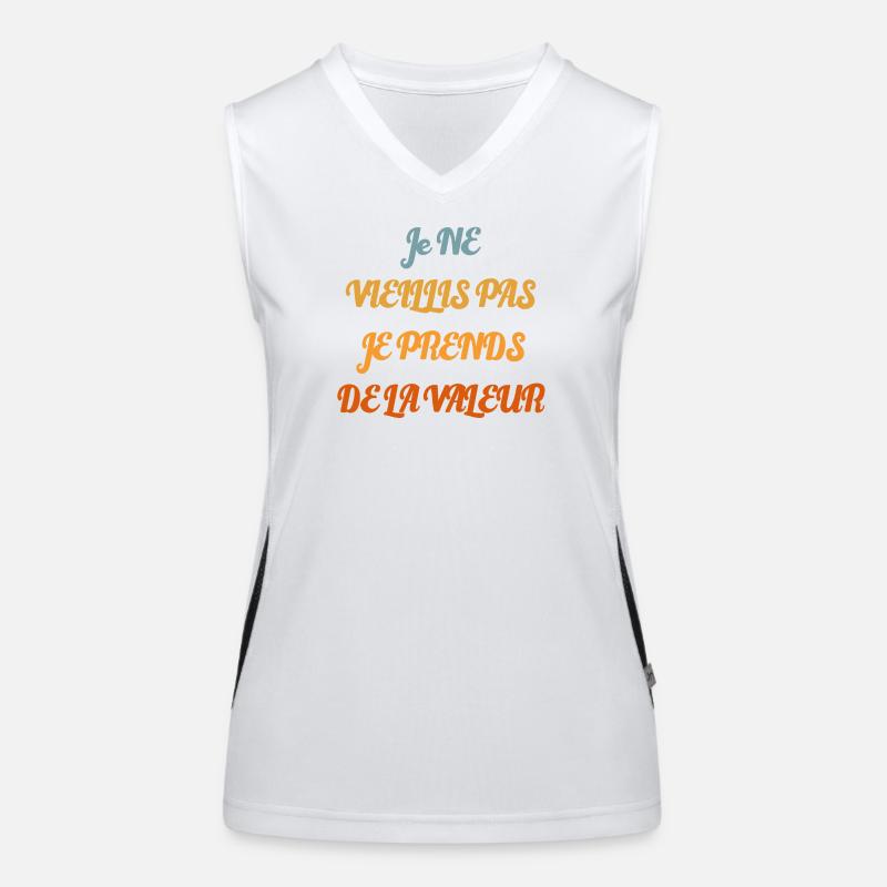 I don't get old, I increase in value Women's Functional Contrast Tank Top