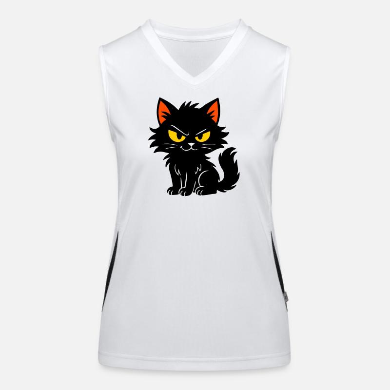 Süßes Kätzchen Funktionelles Kontrast-Tank Top für Frauen