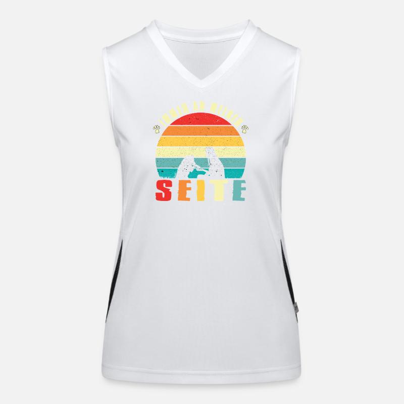 Gassi Outfits Hunde Herrchen Hundehalter Hund Funktionelles Kontrast-Tank Top für Frauen