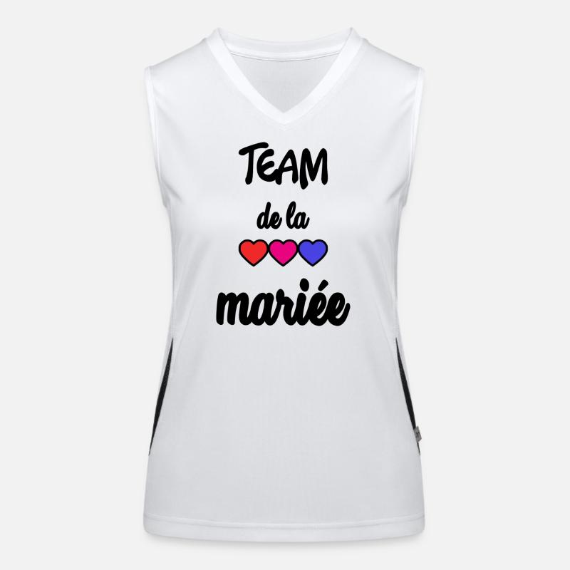 WEDDING. BRIDE-TO-BE. Bachelorette party. TEAM. TEAM MARIEE Women's Functional Contrast Tank Top
