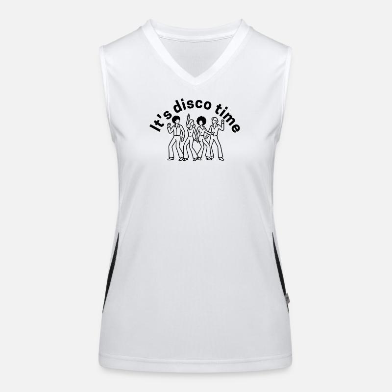It s disco time Women's Functional Contrast Tank Top