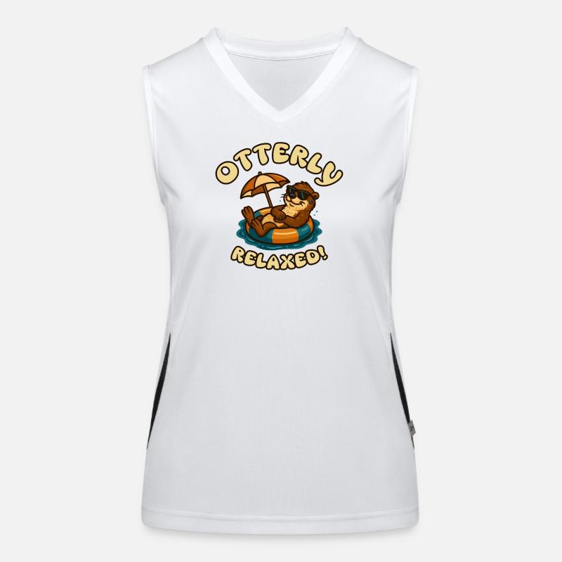 Relaxed Otter in the Sun Women's Functional Contrast Tank Top