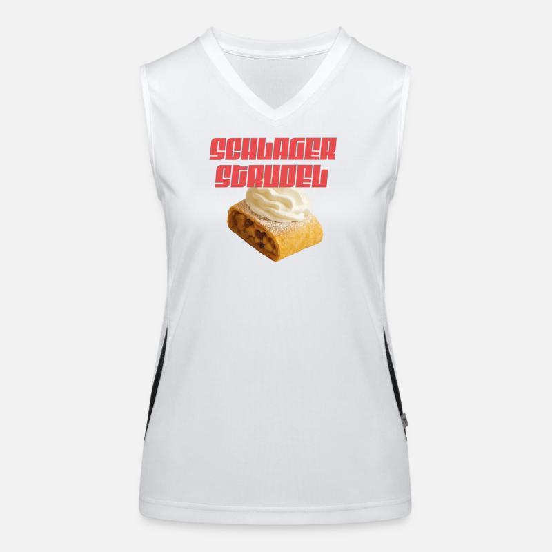Schlager Strudel Crowd Energy Funktionelles Kontrast-Tank Top für Frauen