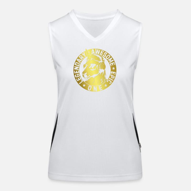 LEGENDARY AWESOME EPIC ONE - Women's Functional Contrast Tank Top - white/black