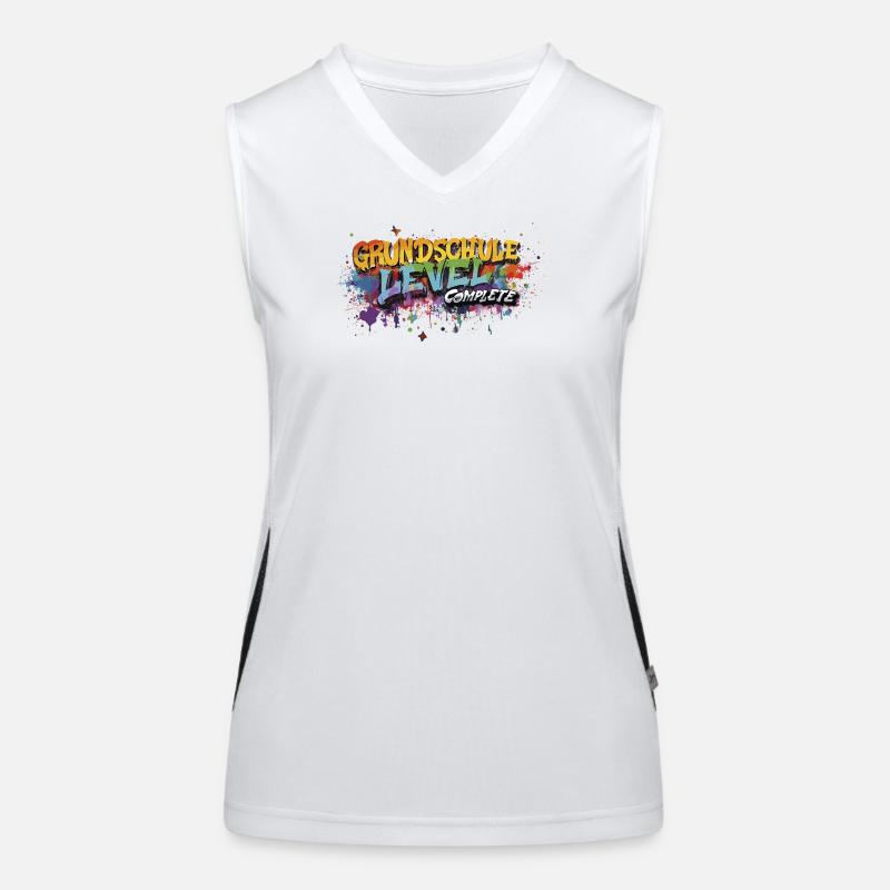 Grundschule Level Complete Graffiti Abschlussshirt Funktionelles Kontrast-Tank Top für Frauen