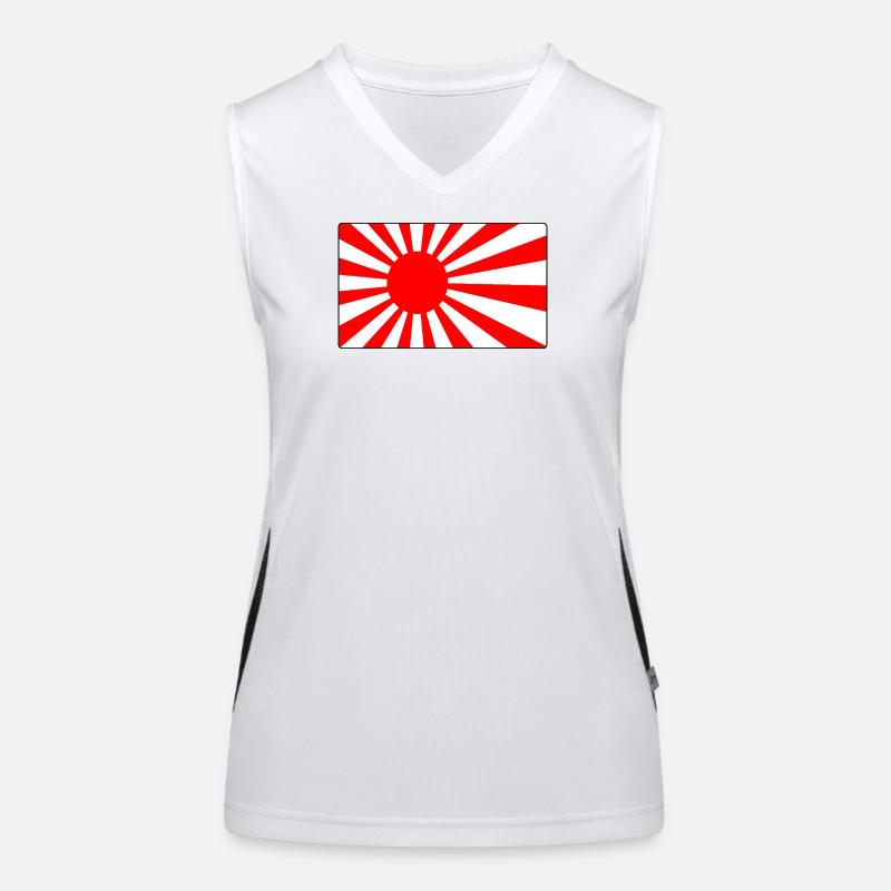 Logo du Dojo du Soleil Levant Débardeur respirant contrasté Femme