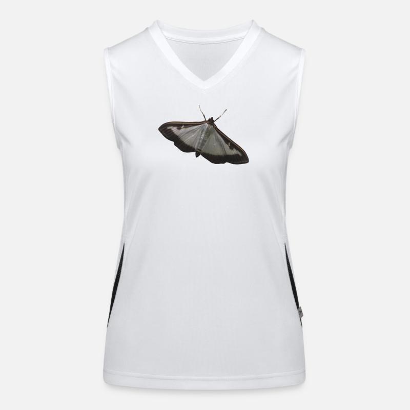 box tree moth Women's Functional Contrast Tank Top