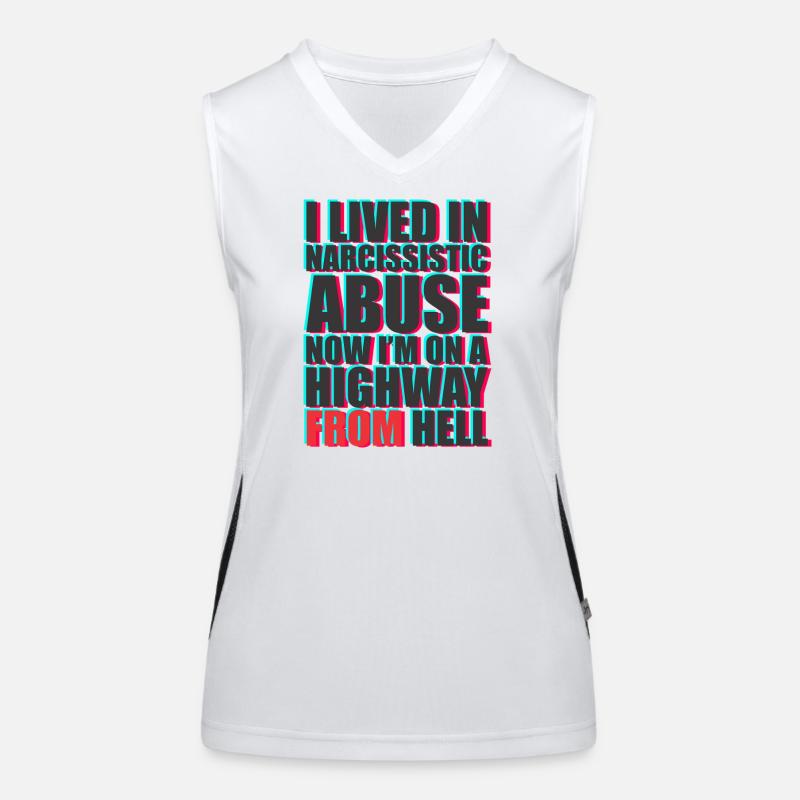 Bold Text Protest Message Design Women's Functional Contrast Tank Top