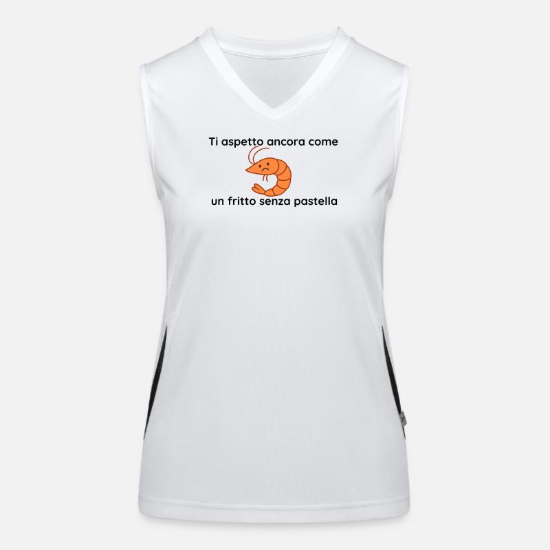 Fried without batter Women's Functional Contrast Tank Top
