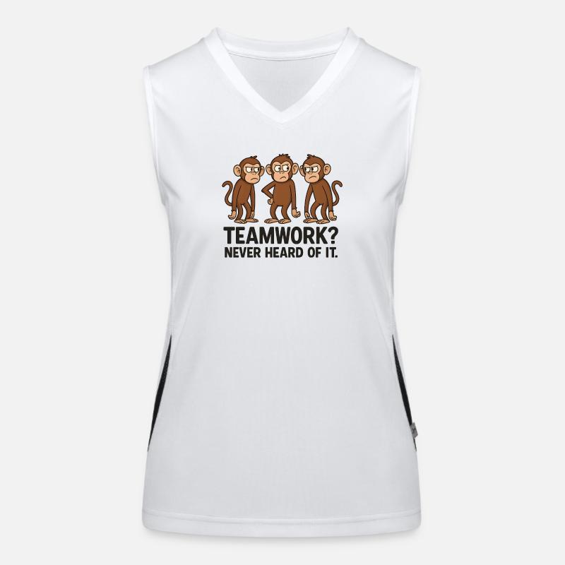 Exploring monkey friendship with humor Women's Functional Contrast Tank Top