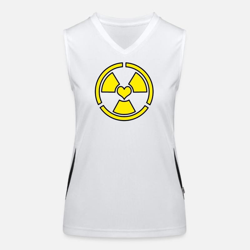 Liebe Strahlung Funktionelles Kontrast-Tank Top für Frauen
