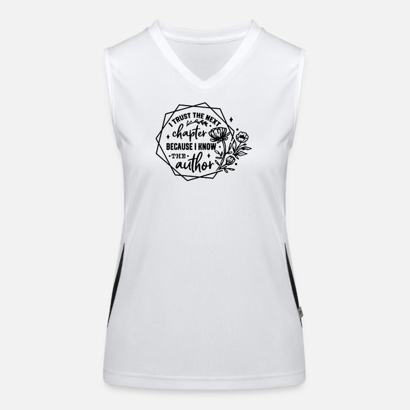 I Trust The Next Chapter Author Women's Functional Contrast Tank Top