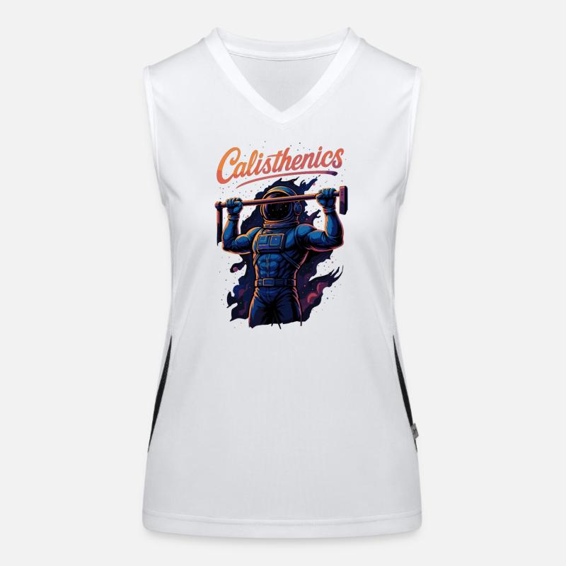 Calisthenics Astronaut Pull-ups Pull-Up Gift Women's Functional Contrast Tank Top