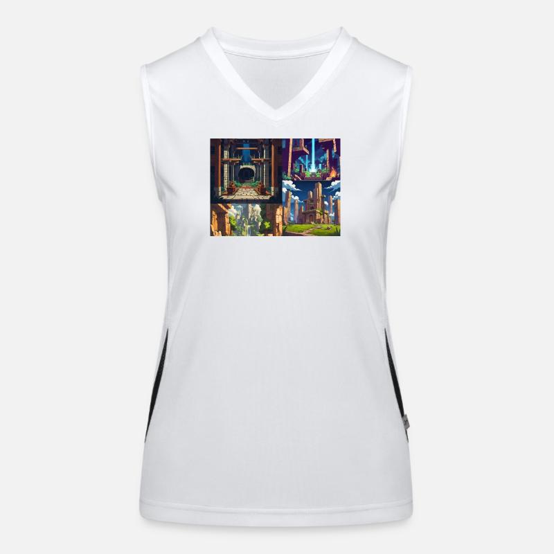 Nur noch eine Ebene Funktionelles Kontrast-Tank Top für Frauen