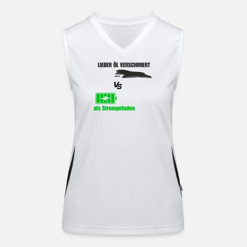 Öl Verschmiert Funktionelles Kontrast-Tank Top für Frauen