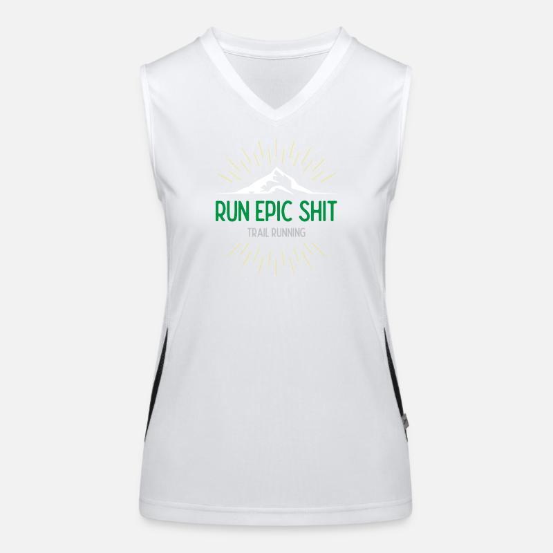Run Epic Shit - Trail Running Débardeur respirant contrasté Femme