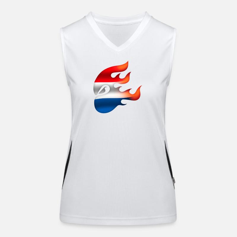 Drapeau des Pays-Bas - Pays-Bas - Ninja Débardeur respirant contrasté Femme