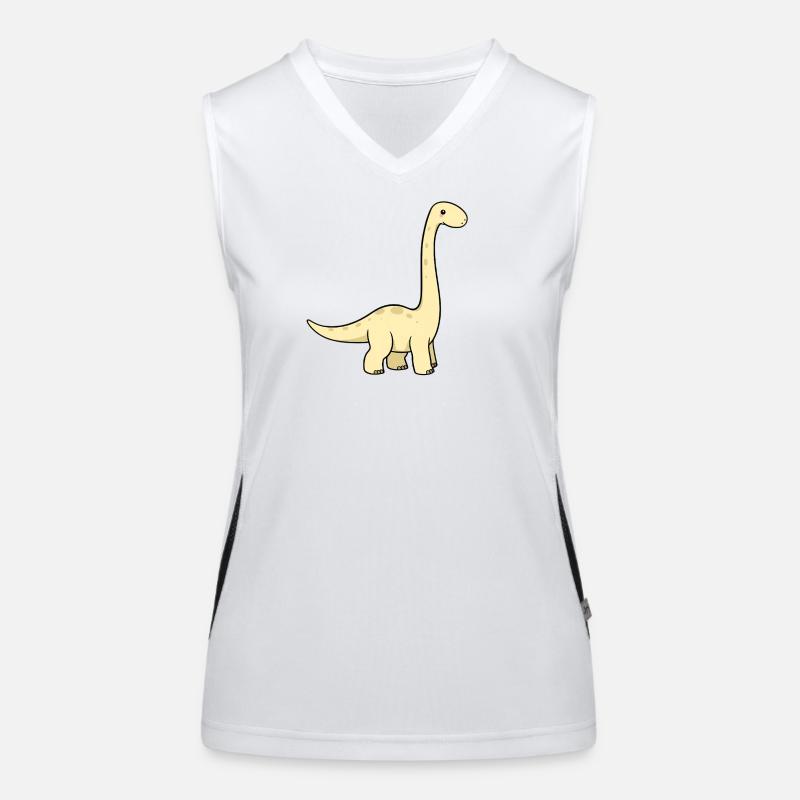 Brachiosaurus Dinosaur Women's Functional Contrast Tank Top