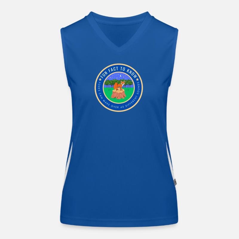 Foxes can make over 40 different sounds Women's Functional Contrast Tank Top