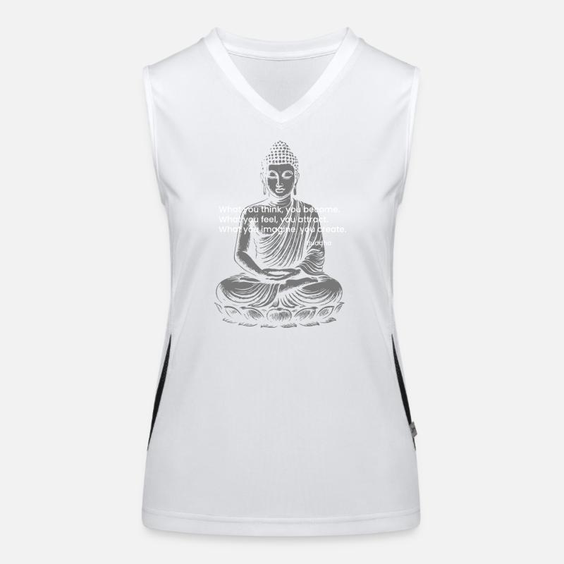 Conception de méditation de Bouddha Débardeur respirant contrasté Femme