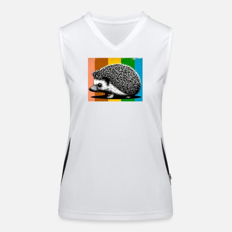 Igel Funktionelles Kontrast-Tank Top für Frauen