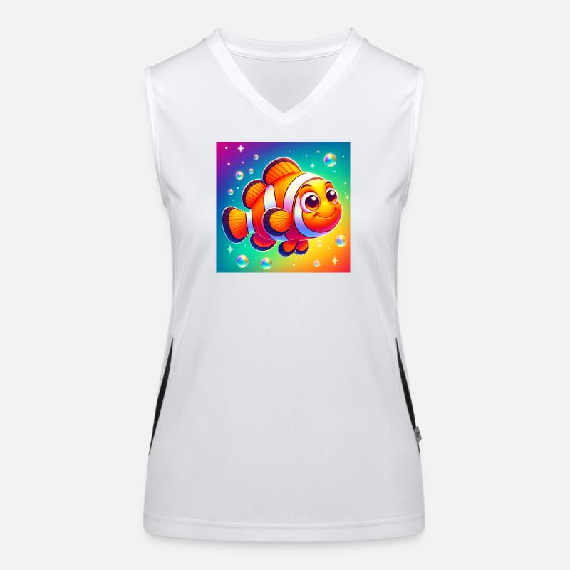 Clownfisch Funktionelles Kontrast-Tank Top für Frauen