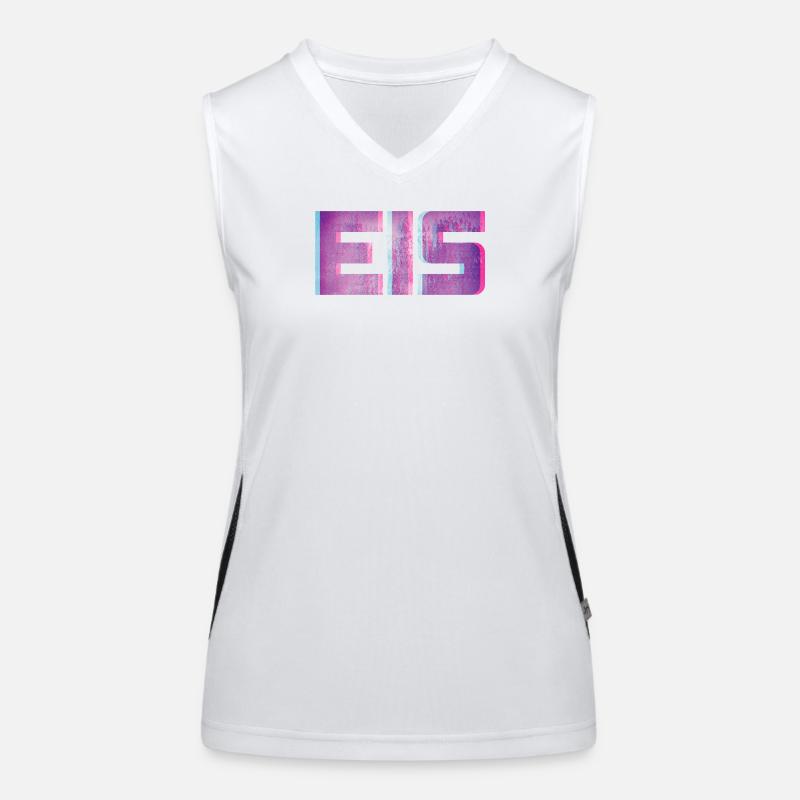 Eis 3D cool Eiscreme Struktur kalt Sommer Polar Funktionelles Kontrast-Tank Top für Frauen