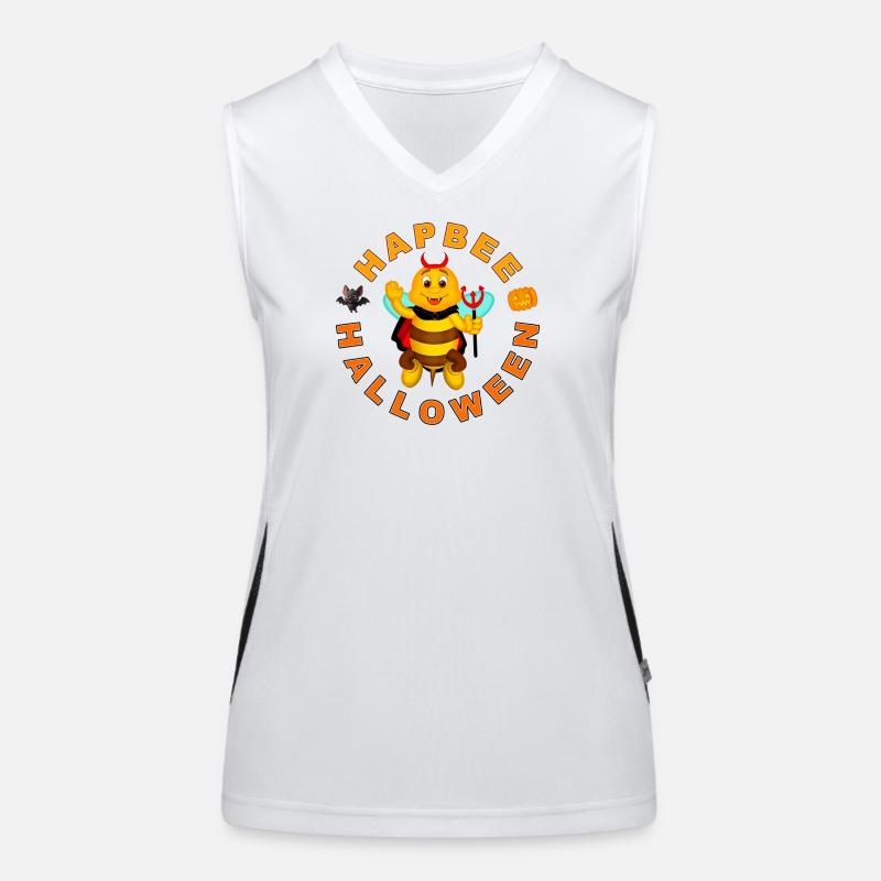 HAPBEE Halloween mit Text Funktionelles Kontrast-Tank Top für Frauen