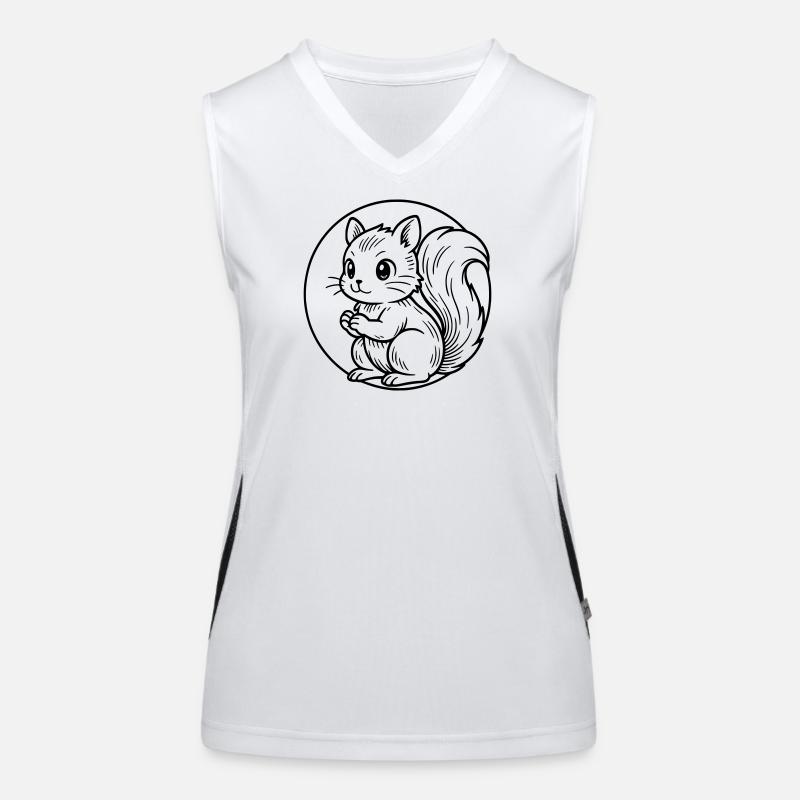 Eichhörnchen Funktionelles Kontrast-Tank Top für Frauen