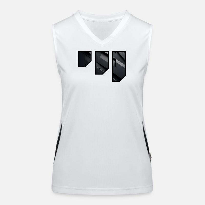 Geometric Dark Facade Pattern Women's Functional Contrast Tank Top