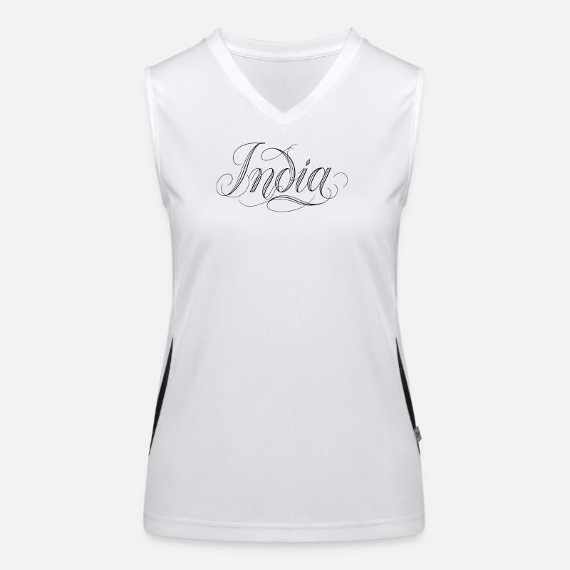 India Women's Functional Contrast Tank Top