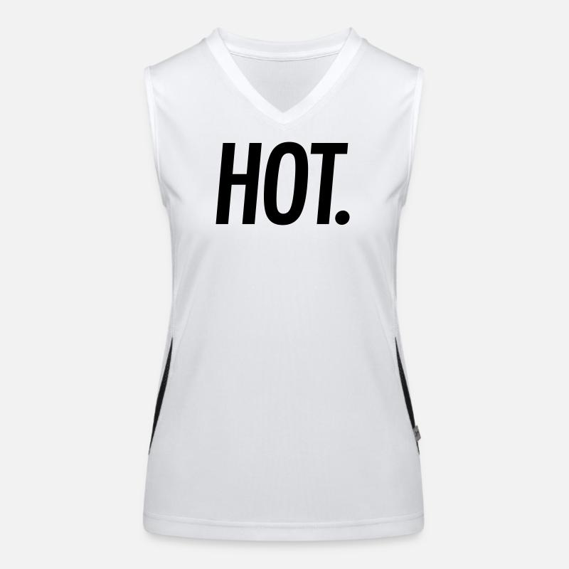 HOT. – Bold Statement Typography Women's Functional Contrast Tank Top