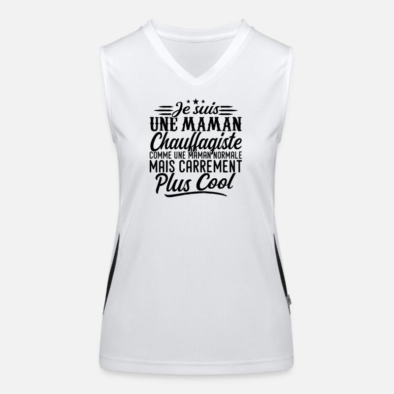 Heating Engineer Mom: Normal, but More Badass Women's Functional Contrast Tank Top