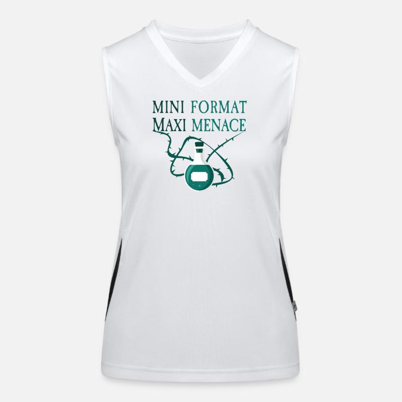 Petit Format Maxi Menace Débardeur respirant contrasté Femme