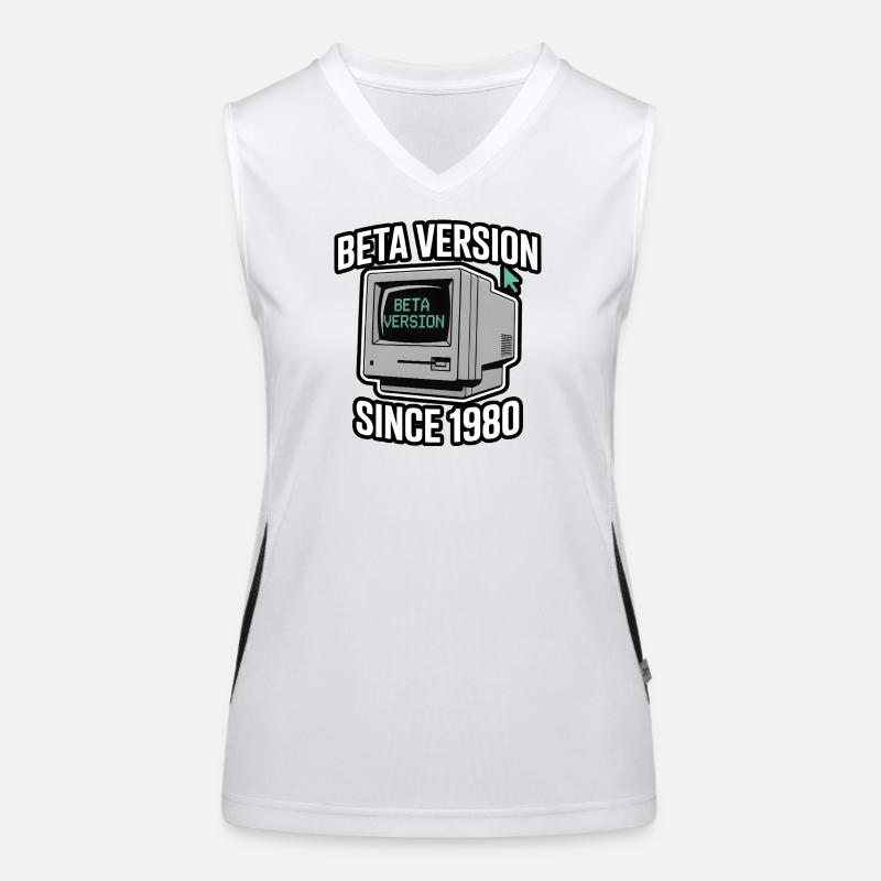 Retro Computer Beta Version Design Funktionelles Kontrast-Tank Top für Frauen