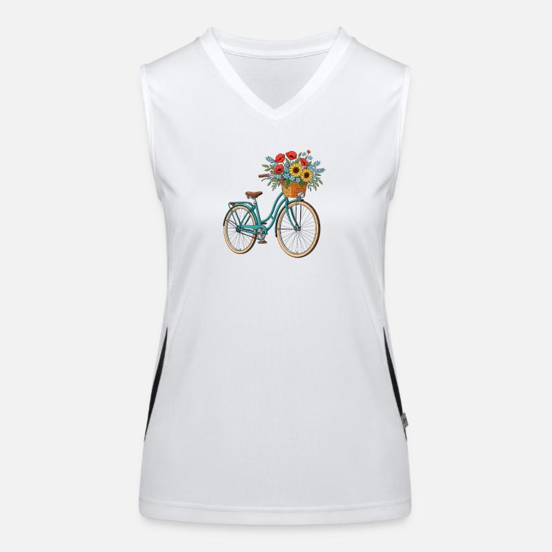 Bicyclette Débardeur respirant contrasté Femme