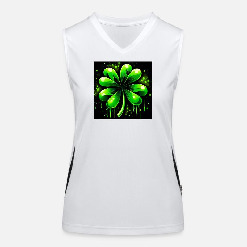 Four-leaf clover Women's Functional Contrast Tank Top