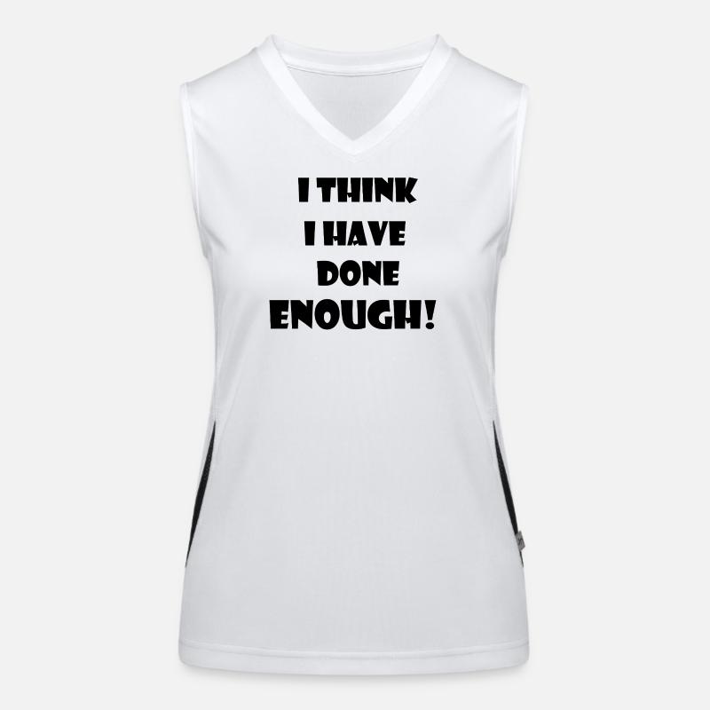 Une déclaration de las et d’ennui en phase terminale. Débardeur respirant contrasté Femme