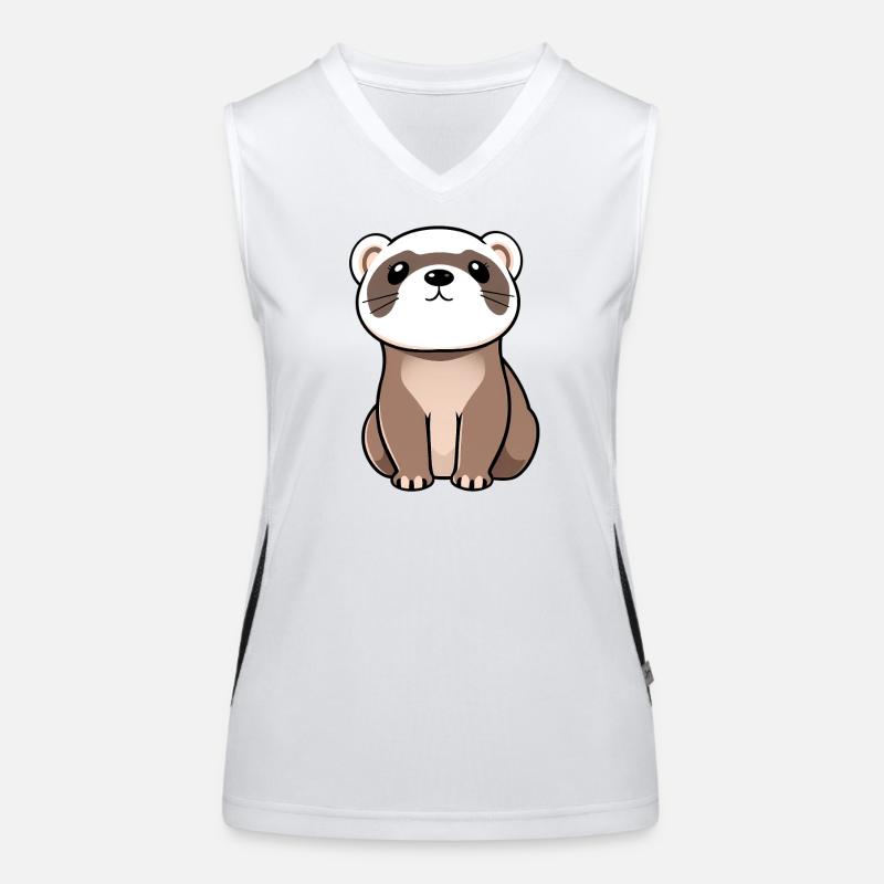 Frettchen Funktionelles Kontrast-Tank Top für Frauen