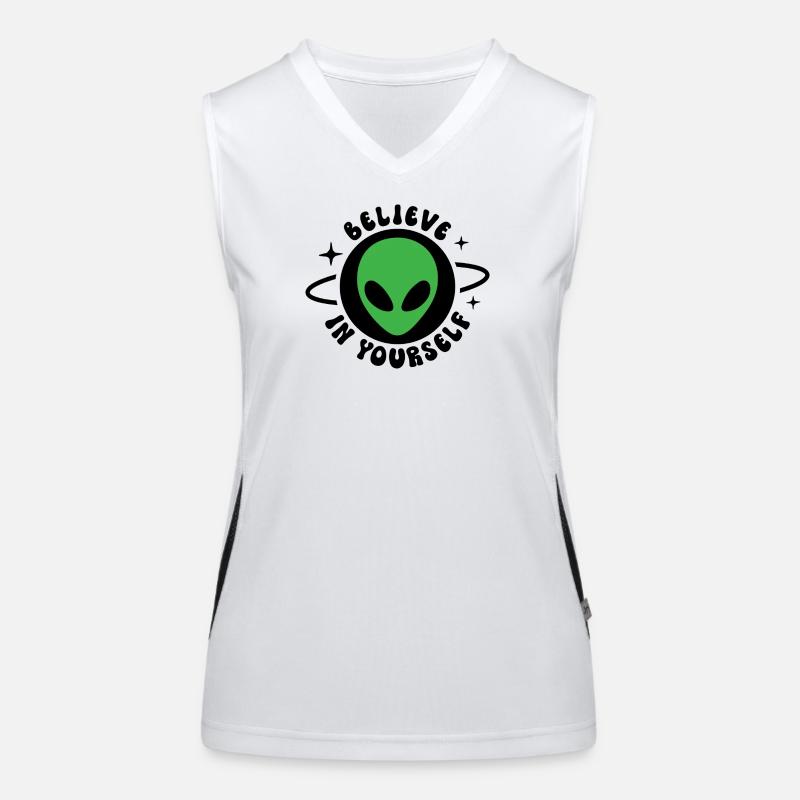 an sich selbst glauben Funktionelles Kontrast-Tank Top für Frauen