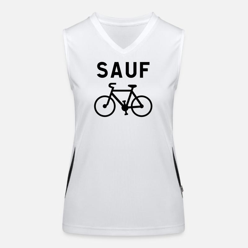 Außer Vélo Noir Funktionelles Kontrast-Tank Top für Frauen