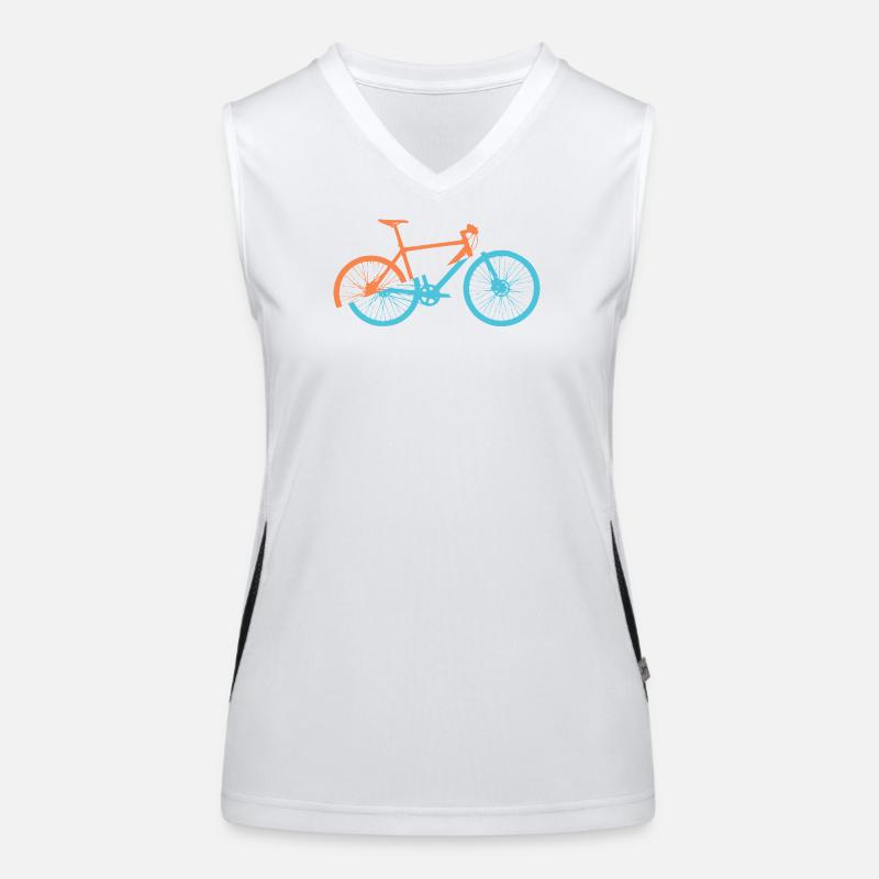 Conception dynamique du vélo Débardeur respirant contrasté Femme