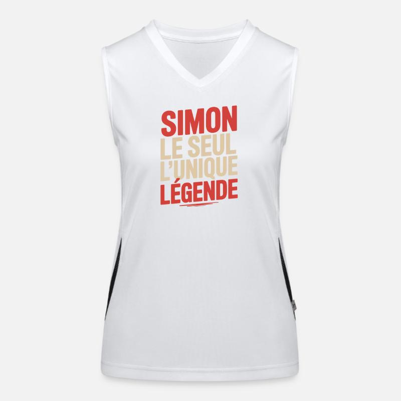 Simon The Only Unique Legend Man Gift Women's Functional Contrast Tank Top