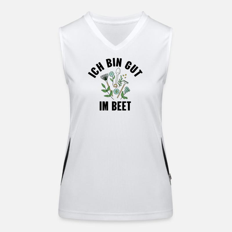 Ich Bin Gut Im Beet Funktionelles Kontrast-Tank Top für Frauen