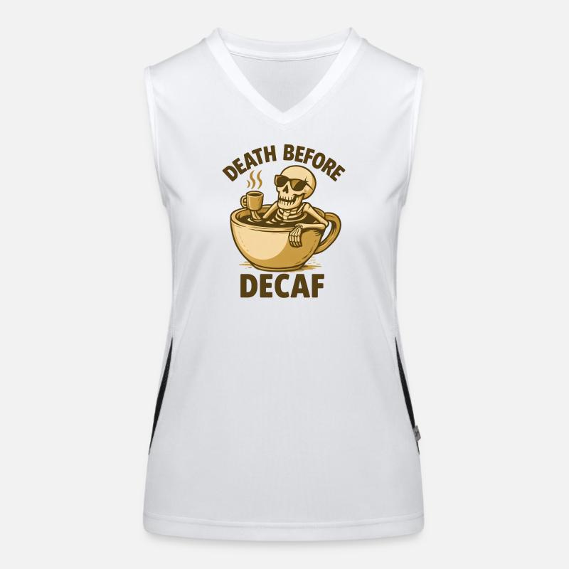 Skeleton &amp; Coffee Women's Functional Contrast Tank Top