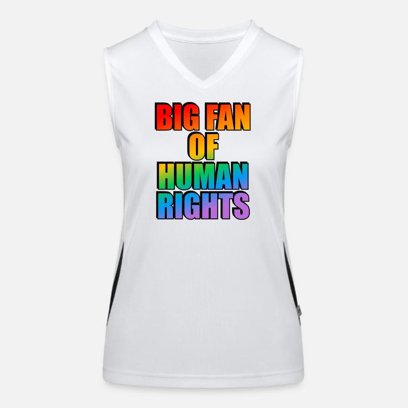 Rainbow Human Rights Celebration Tee Women's Functional Contrast Tank Top