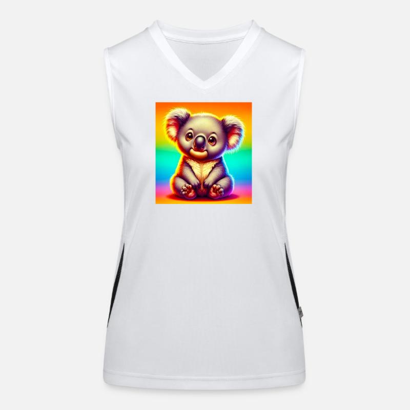Koala Funktionelles Kontrast-Tank Top für Frauen
